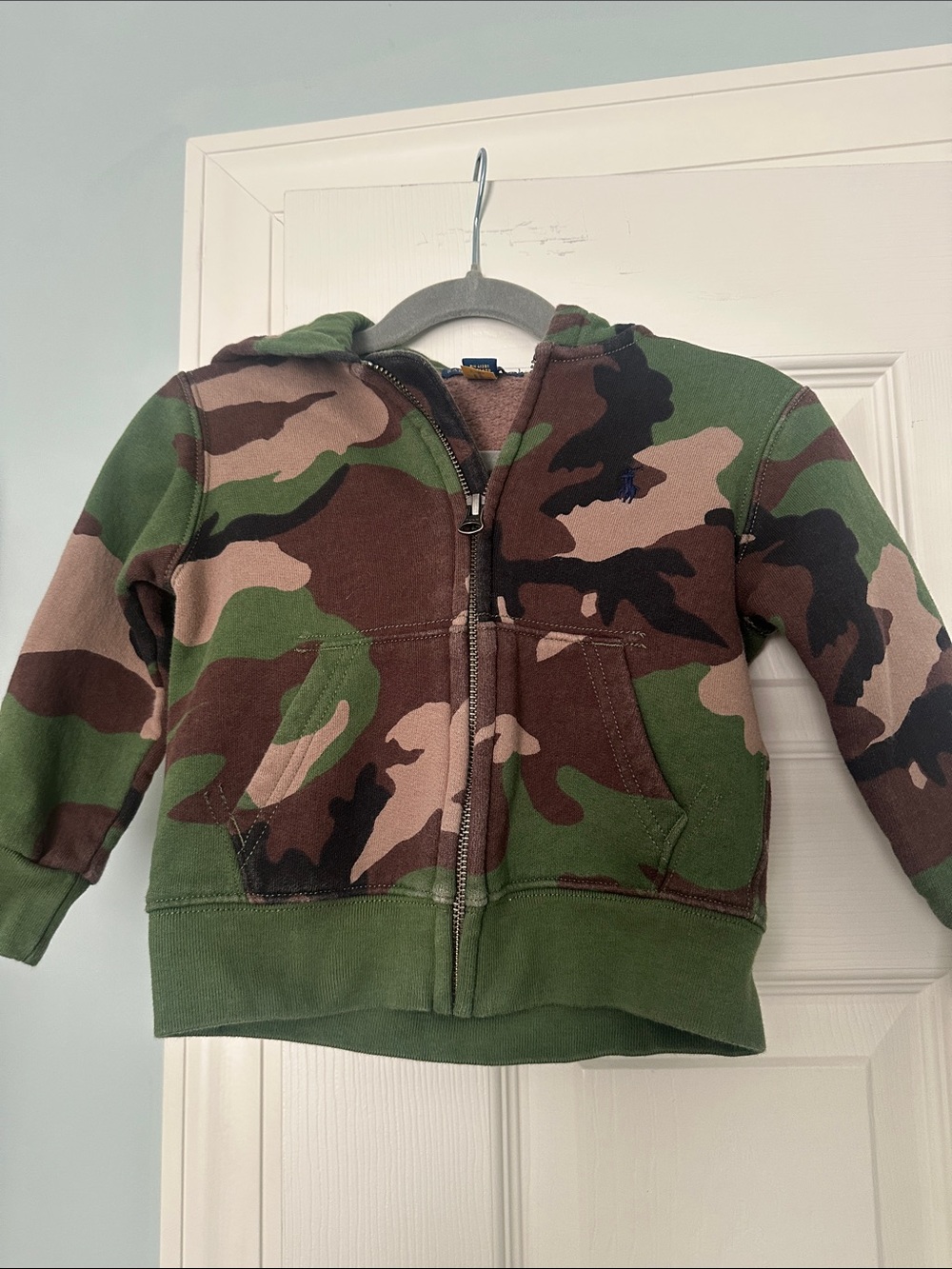 Polo by Ralph Lauren Kids Camo Zip Hoodie - Green Brown